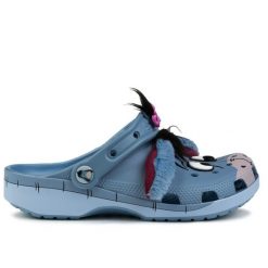 Klapki sportowe chodaki Crocs WTP EEYORE CLS CLG. Niebieskie obuwie sportowe casual damskie Crocs, bez zapięcia. Za 289.00 zł.