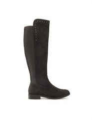 Jenny Fairy Kozaki LS3523-60 Czarny. Czarne kozaki damskie Jenny Fairy, z materiału, bez obcasa, na płaskiej podeszwie, bez zapięcia. Za 149.99 zł.