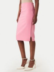 Rinascimento Spódnica ołówkowa CFC0127985003 Różowy Slim Fit. Czerwone spódnice damskie Rinascimento, s, bez wzorów, z syntetyku. Za 379.99 zł.