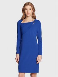 DKNY Sukienka codzienna DD2J141A Niebieski Regular Fit. Niebieskie sukienki damskie DKNY, bez wzorów, z syntetyku, bez ramiączek. Za 719.99 zł.