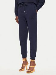 Pinko Spodnie dresowe Felpa 100371 A21P Granatowy Regular Fit. Niebieskie spodnie dresowe damskie Pinko, l, bez wzorów, z bawełny. Za 389.99 zł.