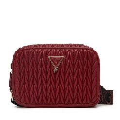 Torebka Guess. Czerwone listonoszki damskie Guess, z aplikacjami, bez dodatków. Za 209.99 zł.