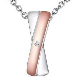 Rafaela Donata Diamentowy naszyjnik srebro wysokiej próby Diament srebro/różowe złoto Naszyjniki 1 ct Damski. Czerwone naszyjniki damskie Rafaela Donata, z brylantem, srebrne. Za 249.99 zł.