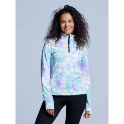 Bluza narciarska - Damska - Cabin Life - Tiedye. Fioletowe bluzy damskie POEDERBAAS, xs, bez wzorów, z elastanu, bez kaptura. Za 242.82 zł.
