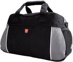 Torba podróżna/sportowa Traveller Casual czarna. Czarne torby sportowe Erima, bez wzorów, z materiału. Za 211.99 zł.