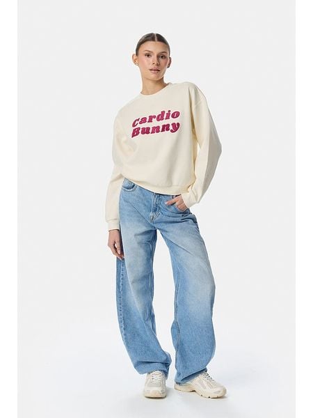 Cardio Bunny Bluza w kolorze kremowym rozmiar: M. Brązowe bluzy damskie Cardio Bunny, m, bez wzorów, bez kaptura. Za 103.37 zł.