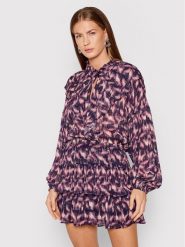 IRO Sukienka koktajlowa Tyga Fioletowy Regular Fit. Fioletowe sukienki damskie Iro, bez wzorów, z wiskozy, wizytowe, bez ramiączek. Za 2,369.00 zł.