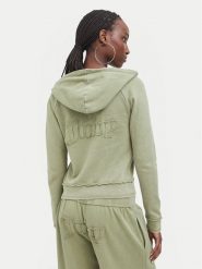 Juicy Couture Bluza JCWAS226320 Khaki Regular Fit. Brązowe bluzy damskie Juicy Couture, xxs, bez wzorów, z bawełny, bez kaptura. Za 359.99 zł.
