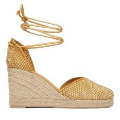 Espadryle Castañer. Brązowe espadryle damskie Castañer, bez wzorów, bez obcasa. Za 849.99 zł.