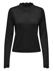 ONLY Sweter w kolorze czarnym rozmiar: XL. Czarne swetry klasyczne damskie Only, xl, z włókna, bez kołnierzyka. Za 83.42 zł.