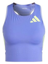 Adidas Top w kolorze fioletowym do biegania rozmiar: XS. Różowe koszulki sportowe damskie Adidas, xs, bez wzorów, bez ramiączek, do biegania. Za 109.52 zł.