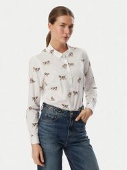 Barbour Koszula Brambles LSH1644MI96 Biały Slim Fit. Białe koszule damskie Barbour, bez wzorów, z bawełny, bez kołnierzyka, bez ramiączek. Za 464.99 zł.