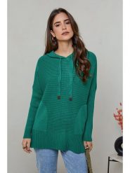 Soft Cashmere Sweter w kolorze zielonym rozmiar: 38/40. Zielone swetry klasyczne damskie Soft Cashmere, z kaszmiru, bez kołnierzyka. Za 130.19 zł.