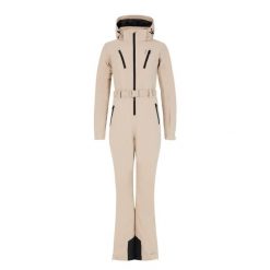 Damski kombinezon narciarski Protest Saga. Brązowe kombinezony damskie Protest, na zimę, bez wzorów, sportowe, bez kołnierzyka, bez ramiączek. Za 1,277.00 zł.