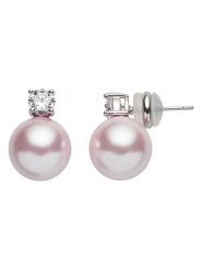 U.S. Polo Assn. Kolczyki-wkrętki z kryształami i perłami rozmiar: onesize. Różowe kolczyki damskie U.S. Polo Assn., z kryształem, szklane. Za 65.99 zł.