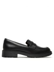 Clarks Lordsy Orinoco 2 Penny 261747864 Czarny. Czarne półbuty damskie Clarks, bez wzorów, ze skóry, bez obcasa, bez zapięcia. Za 259.99 zł.