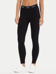 Guess Legginsy V5BB06 K1942 Czarny Slim Fit. Czarne legginsy damskie Guess, m, z aplikacjami, z syntetyku. Za 189.99 zł.