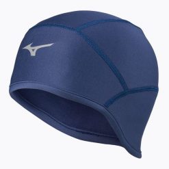 Czapka do biegania Mizuno Warma Lite Pip. Niebieskie czapki damskie Mizuno, bez wzorów, z elastanu. Za 37.99 zł.