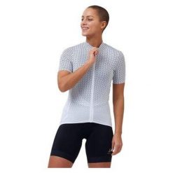 Koszulka rowerowa damska Odlo Stand-up collar ZEROWEIGHT rozpinana. Białe koszulki sportowe damskie ODLO, m, bez wzorów, bez ramiączek. Za 414.75 zł.