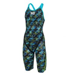 Blueseventy Nerotx2 Kneeskin - Blue Lilly - Rozmiar 18. Niebieskie kombinezony damskie BLUESEVENTY, l, bez wzorów, z tkaniny, bez kołnierzyka, bez ramiączek. Za 1,177.15 zł.