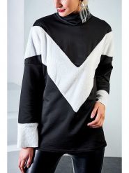 LA Angels Bluza w kolorze czarno-kremowym rozmiar: M. Czarne bluzy damskie LA Angels, m, bez wzorów, bez kaptura. Za 108.74 zł.