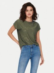 ONLY Bluzka Smilla 15231005 Zielony Regular Fit. Zielone bluzki damskie Only, xs, bez wzorów, z syntetyku, bez kołnierzyka, bez ramiączek. Za 59.99 zł.