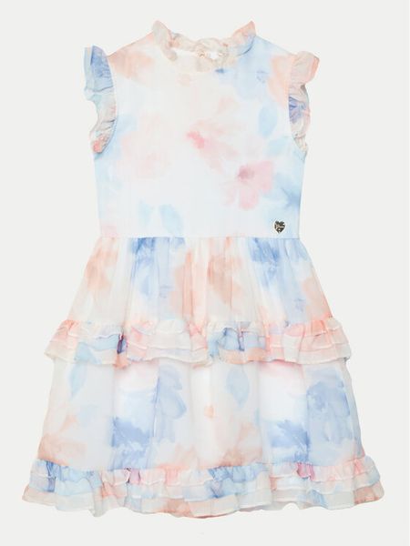 Guess Sukienka codzienna J5RK12 WA2T0 Kolorowy Regular Fit. Sukienki dziewczęce Guess, z aplikacjami, z syntetyku, bez ramiączek, proste. Za 179.99 zł.