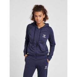 Damska bluza z kapturem zapinana na zamek Hummel Noni 2.0. Niebieskie bluzy damskie Hummel, na wiosnę, m, bez wzorów, z bawełny, z kapturem. Za 212.45 zł.