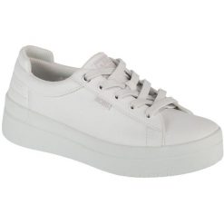 Buty sportowe Sneakersy damskie, Bobs Dvine Sky - Main Step. Białe obuwie sportowe casual damskie Skechers, trekkingowe. Za 249.99 zł.