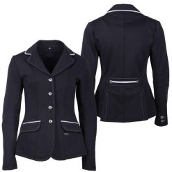 Kurtka do jazdy konnej QHP Coco. Czarne kurtki damskie QHP, m, bez wzorów, z elastanu, bez kaptura. Za 421.00 zł.