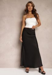 Czarna Satynowa Spódnica Maxi High Waist Formia. Czarne spódnice damskie Renee, l, bez wzorów, z satyny, maxi. Za 109.99 zł.