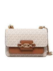 MICHAEL Michael Kors Torebka Heather 30S2G7HL3B Beżowy. Brązowe torebki wieczorowe damskie MICHAEL Michael Kors, bez wzorów, ze skóry, bez dodatków. Za 1,059.00 zł.