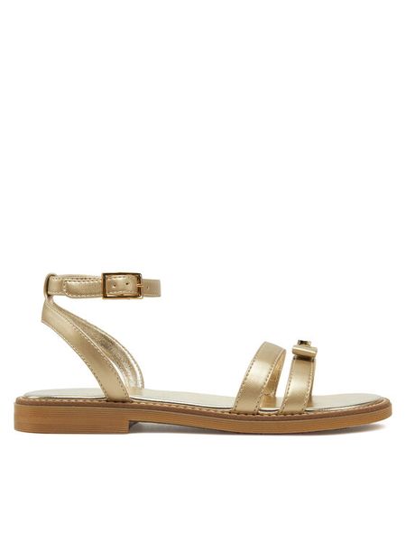 Calvin Klein Jeans Sandały Sandal V4A2-83052-1322 Złoty. Żółte sandały dziewczęce Calvin Klein Jeans, z jeansu, bez obcasa, bez zapięcia. Za 369.99 zł.
