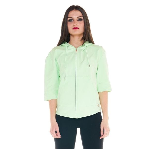 Damska bluza basic 3/4. Zielone bluzy damskie LEONE 1947 APPAREL, l, bez wzorów, z tkaniny, bez kaptura. W wyprzedaży za 167.70 zł.
