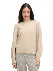 CARTOON Sweter w kolorze beżowym rozmiar: 40. Brązowe swetry klasyczne damskie Cartoon, bez kołnierzyka. Za 129.95 zł.