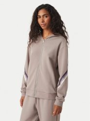 EA7 Emporio Armani Bluza 7W001514 AF12501 U6100 Beżowy Regular Fit. Brązowe bluzy damskie EA7 Emporio Armani, xl, bez wzorów, z syntetyku, bez kaptura. Za 589.99 zł.