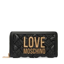 Portfel LOVE MOSCHINO. Czarne portfele damskie Love Moschino, bez wzorów. Za 639.99 zł.