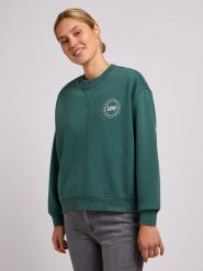 LEE DAMSKA BLUZA LEE ESSENTIAL GRAPHIC SWS EVERGREEN 112350243. Bluzy damskie Lee, s, bez wzorów, bez kaptura. Za 189.99 zł.