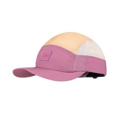 Czapka z daszkiem BUFF 5 PANEL GO CAP DOMUS AZALEA. Czerwone czapki z daszkiem damskie Buff, bez wzorów, z materiału. Za 169.90 zł.