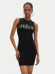 Juicy Couture Sukienka codzienna Prince Rodeo JCBED223827 Czarny Slim Fit. Czarne sukienki damskie Juicy Couture, bez wzorów, z bawełny, bez ramiączek. Za 119.99 zł.