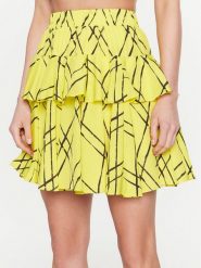 Silvian Heach Spódnica mini GPP23378GO Żółty Regular Fit. Żółte spódnice damskie Silvian Heach, bez wzorów, z syntetyku, mini. Za 719.99 zł.
