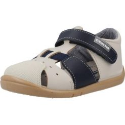 Sandały TITANITOS L500 CRISTIAN Niebieski. Niebieskie sandały damskie TITANITOS, bez wzorów, ze skóry, bez obcasa, bez zapięcia. Za 186.99 zł.