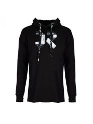 Richmond Sport Bluza "Rava" | RWA19126FE | Kobieta | Czarny. Czarne bluzy damskie John Richmond, s, z aplikacjami, z bawełny. W wyprzedaży za 349.00 zł.