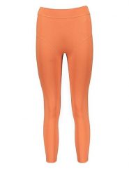 Gymshark Legginsy sportowe "KK Twins" w kolorze pomarańczowym rozmiar: L. Pomarańczowe legginsy damskie Gymshark, l, bez wzorów, z materiału. Za 79.03 zł.