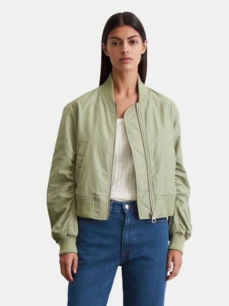 Marc O'Polo Kurtka bomber 506 1270 70033 Zielony Regular Fit. Zielone kurtki damskie Marc O'Polo, bez wzorów, z syntetyku, bez kaptura. Za 589.99 zł.