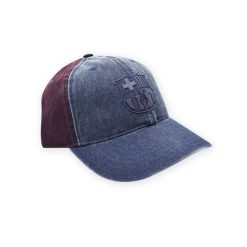 Czapka baseballowa unisex Barcelona. Niebieskie czapki damskie FC BARCELONA, bez wzorów. W wyprzedaży za 111.78 zł.