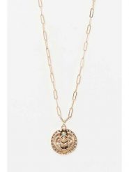 Côme Pozłacany naszyjnik z zawieszką - dł. 55 cm rozmiar: onesize. Niebieskie naszyjniki damskie Côme, pozłacane. Za 43.78 zł.