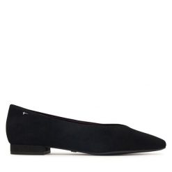 Baleriny Tamaris. Czarne balerinki damskie Tamaris, bez wzorów. Za 324.99 zł.