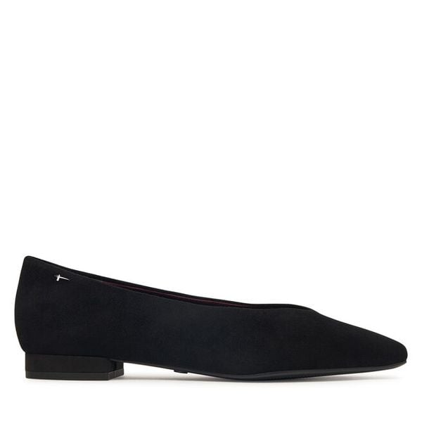 Baleriny Tamaris. Czarne balerinki damskie Tamaris, bez wzorów. Za 324.99 zł.