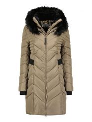 Maison Montaigne Parka "Dolmai" w kolorze beżowo-czarnym rozmiar: XXL. Brązowe parki damskie Maison Montaigne, xxl, bez kaptura. Za 260.99 zł.